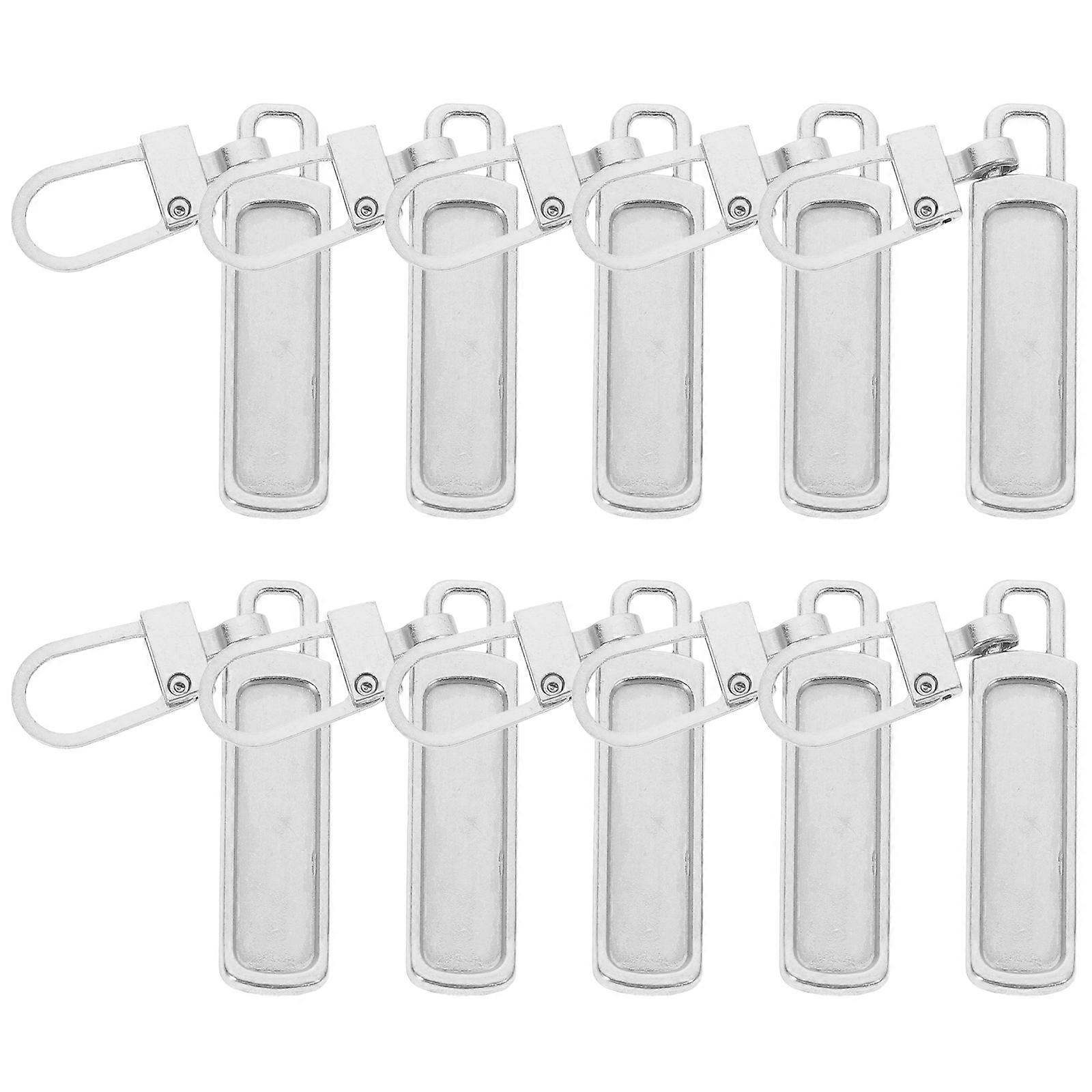 Zipper Pull Replacement Metal Zipper Pulls for Repair Kit 10Pcs