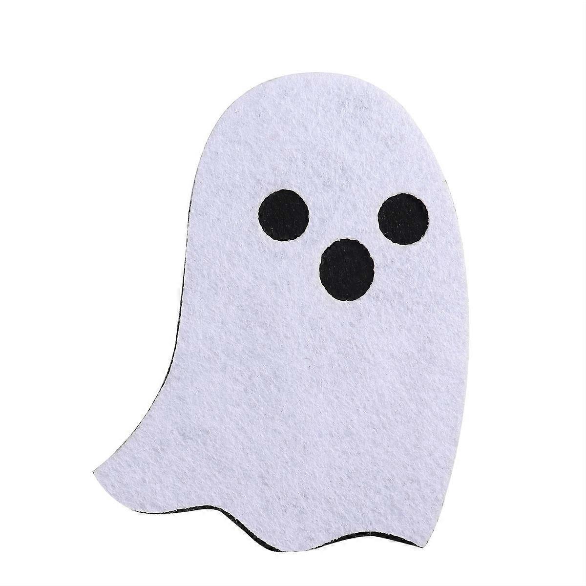 Hallween Cup Mat Ghost Non Woven Coaster for Decoration 2Pcs