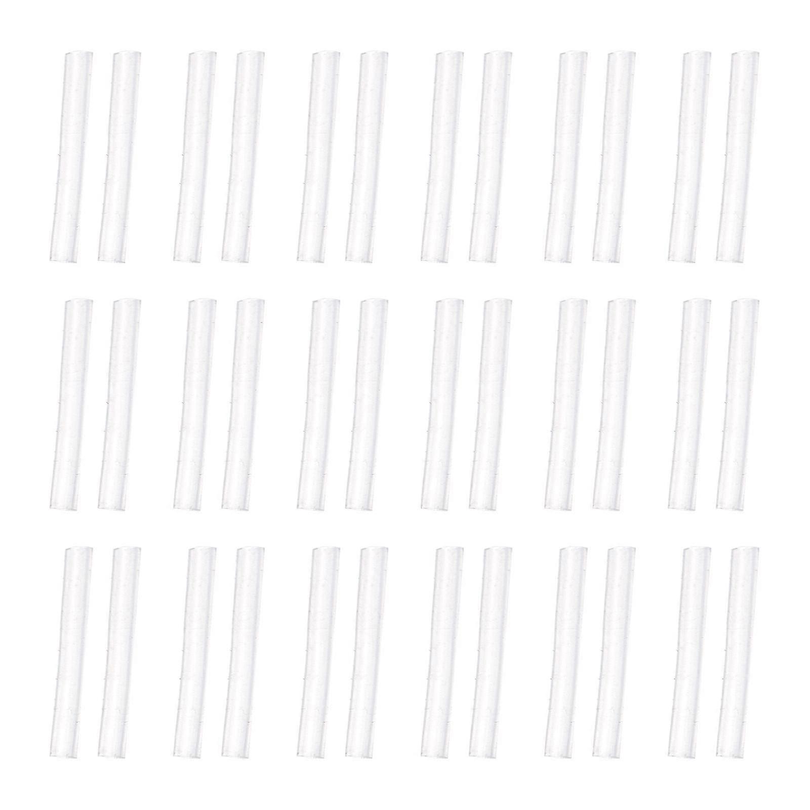 100 Pcs Silicone Earring Sleeves for Sensitive Ears: Soft Clear Protectors Comfortable Transparent Earring Backs for Studs