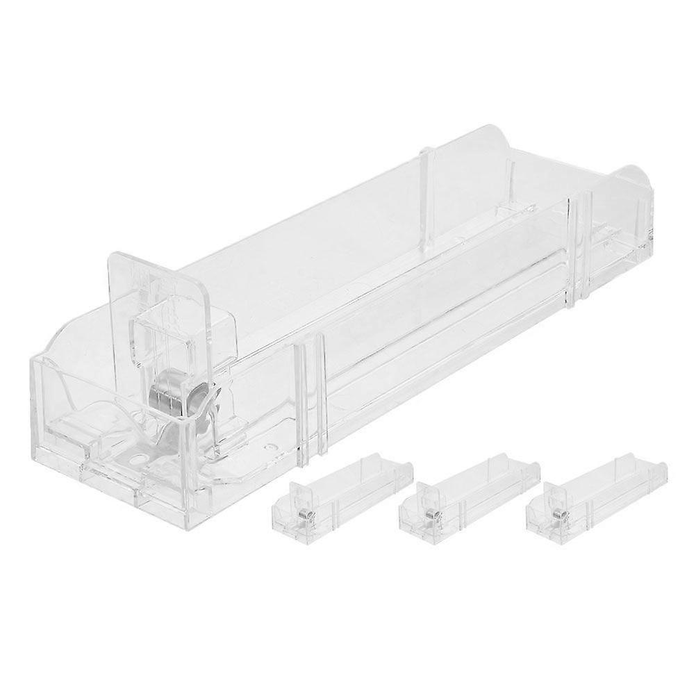 4pcs Automatic Cigarette Pusher Rack For Shop Clear Cigarette Organizer For Store Counter Display Practical Cigarette Display Stand Transparent Cigare