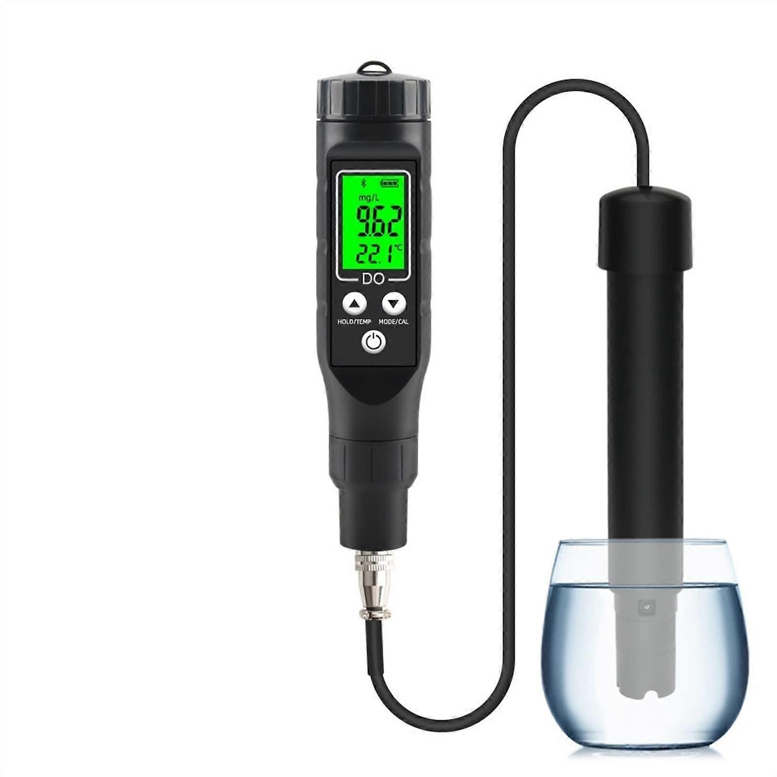Smart Bluetooth Dissolved Oxygen Meter 0-30mg/L for Aquaculture, Fish Tank, Brewing, and Wine Testing Analyzer