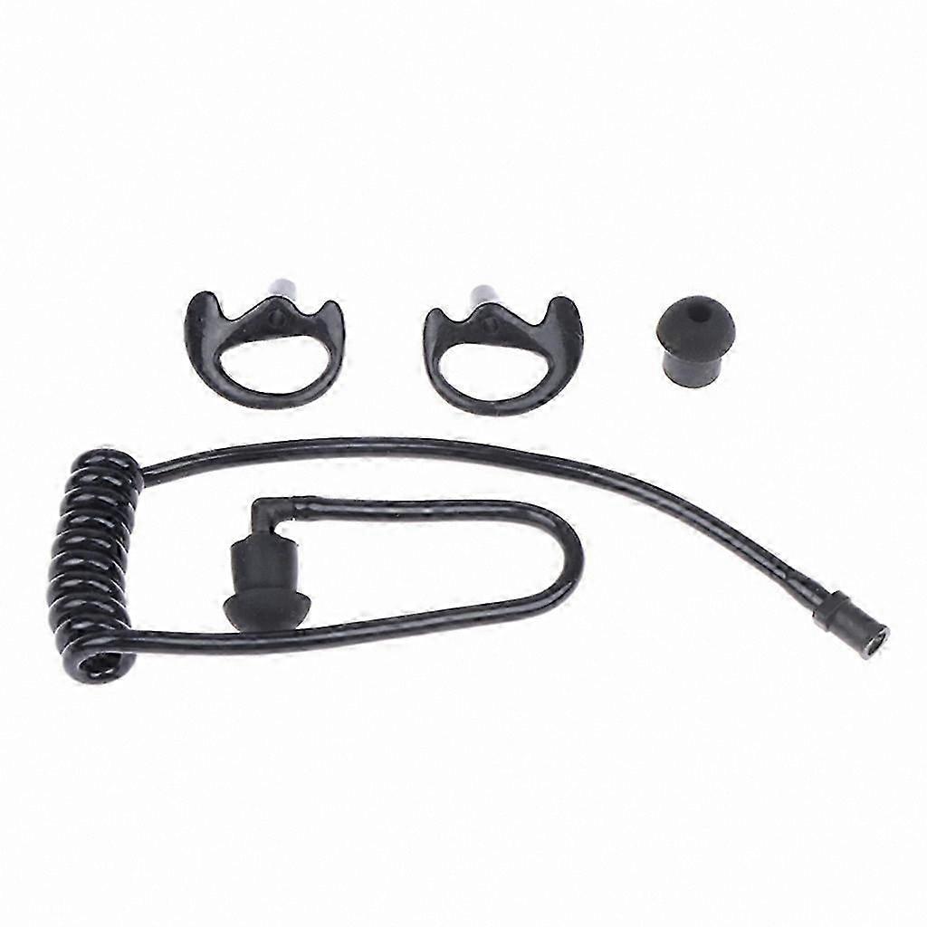 Adjustable Spring Coil Acoustic Tube Earpiece for Communication Devices