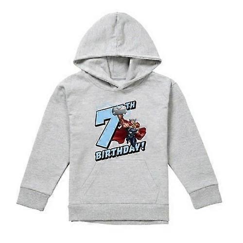 Marvel Childrens/Kids Thor Heather 7th Birthday Hoodie