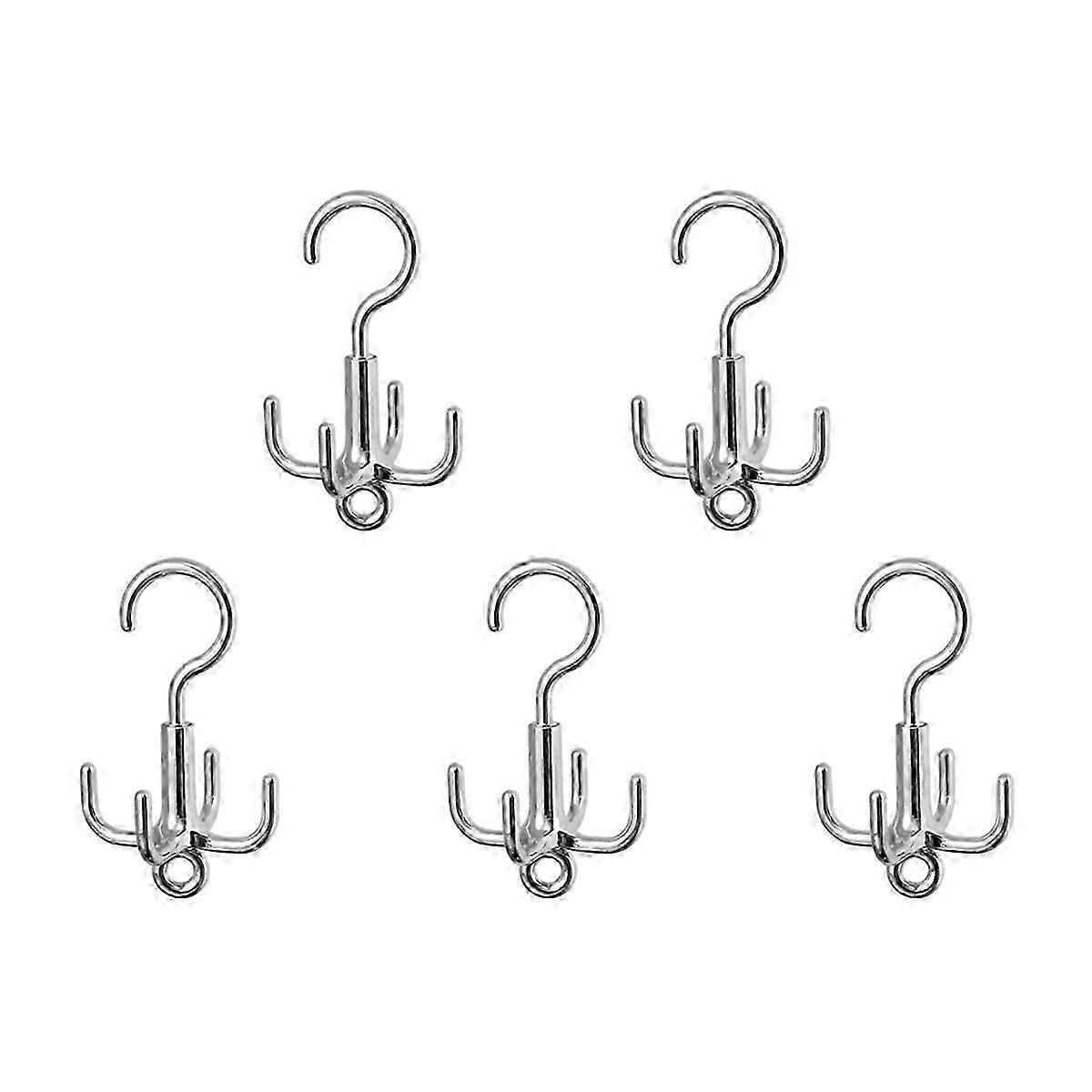 5PCS 360 Rotating Hanger Hooks Space Saving Wardrobe Organizer