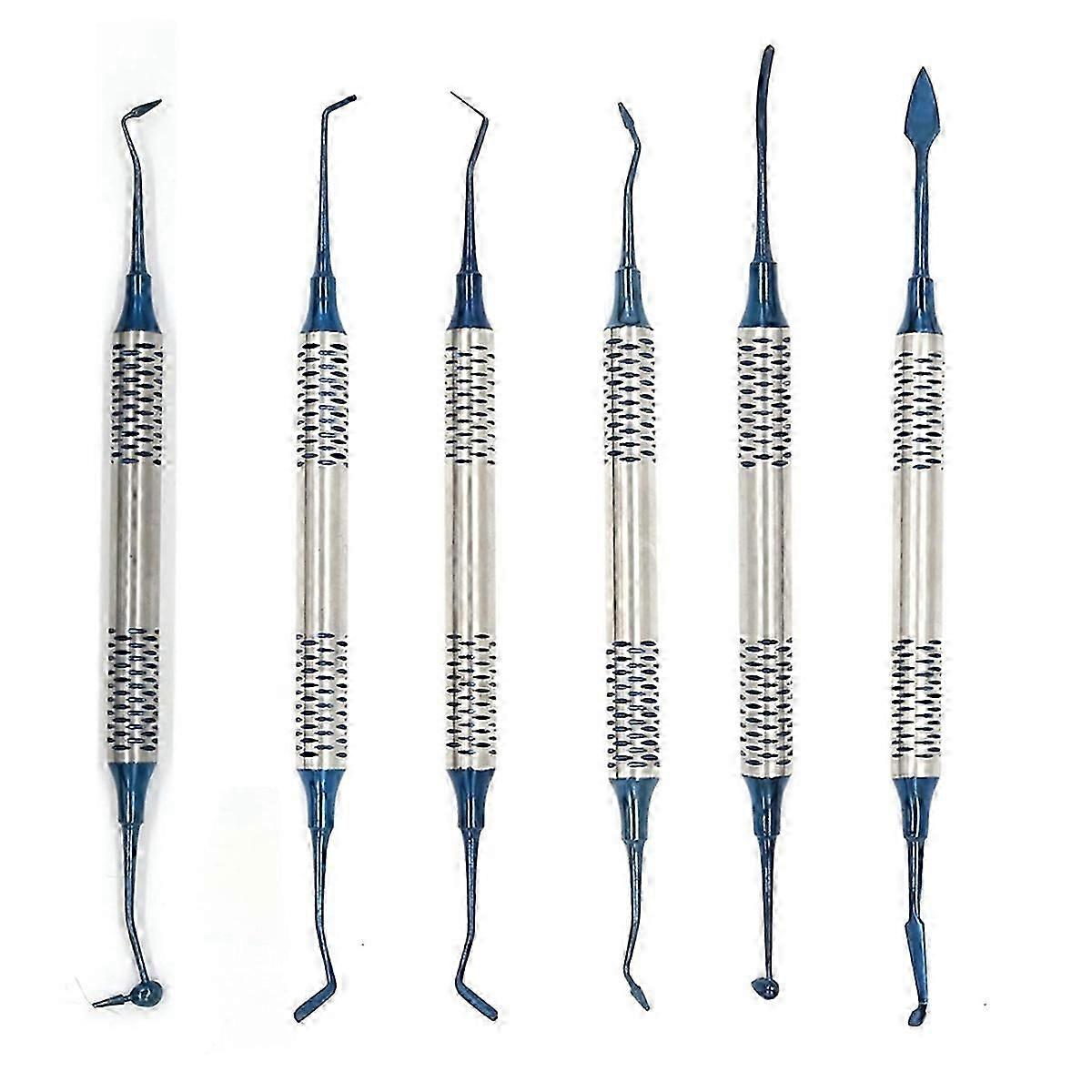 6 Pcs Dental Composite Resin Filled , Blue