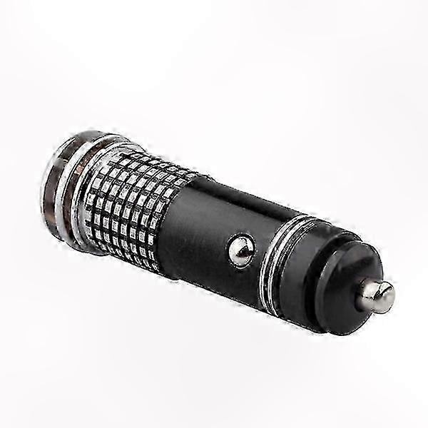 12V Mini Vehicle Air Ionizer Purifier with Ozone Generator and Oxygen Freshener Black