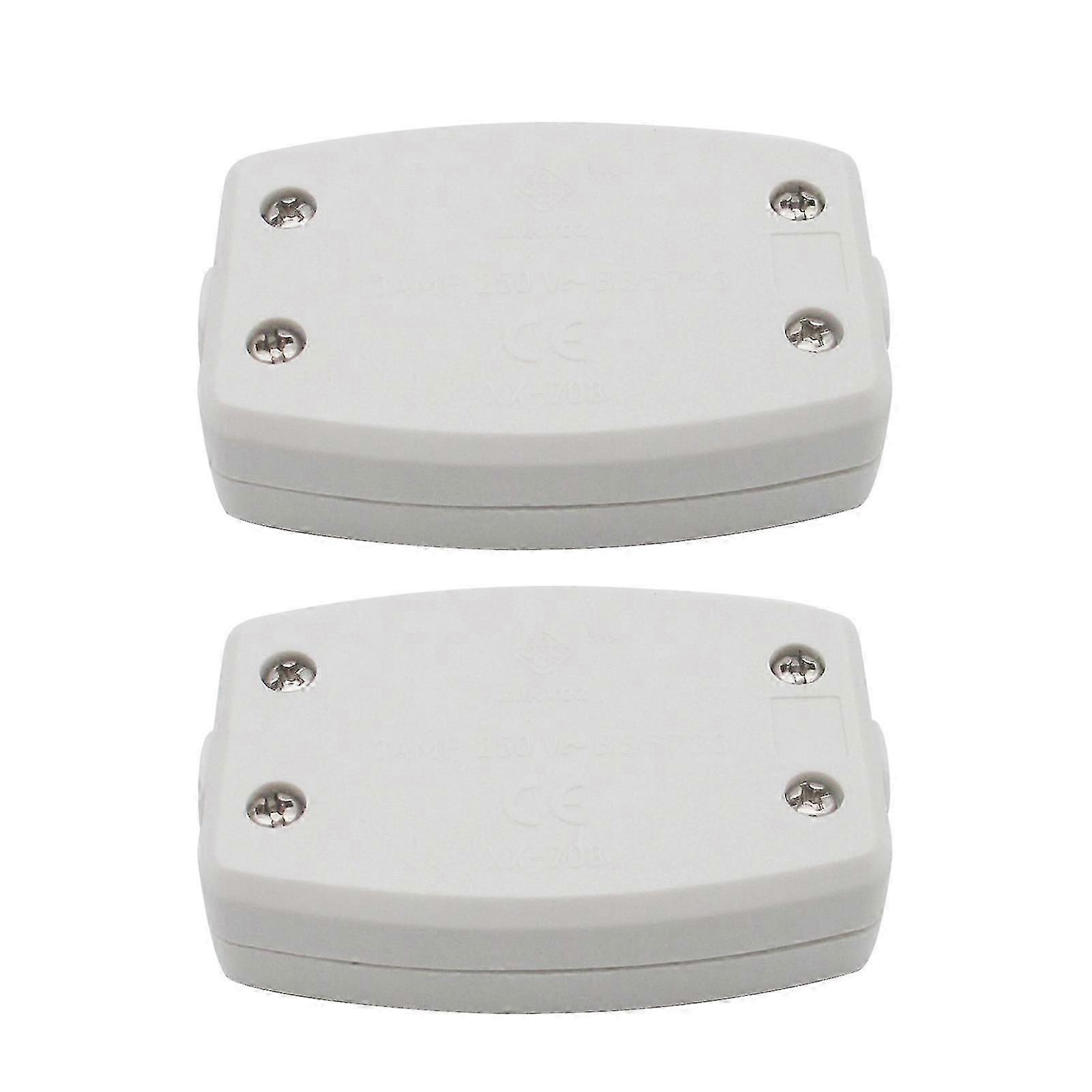 2pcs 13A 250V Tool Power 3 Terminal Electrical Cable Lighting Junction Box Home