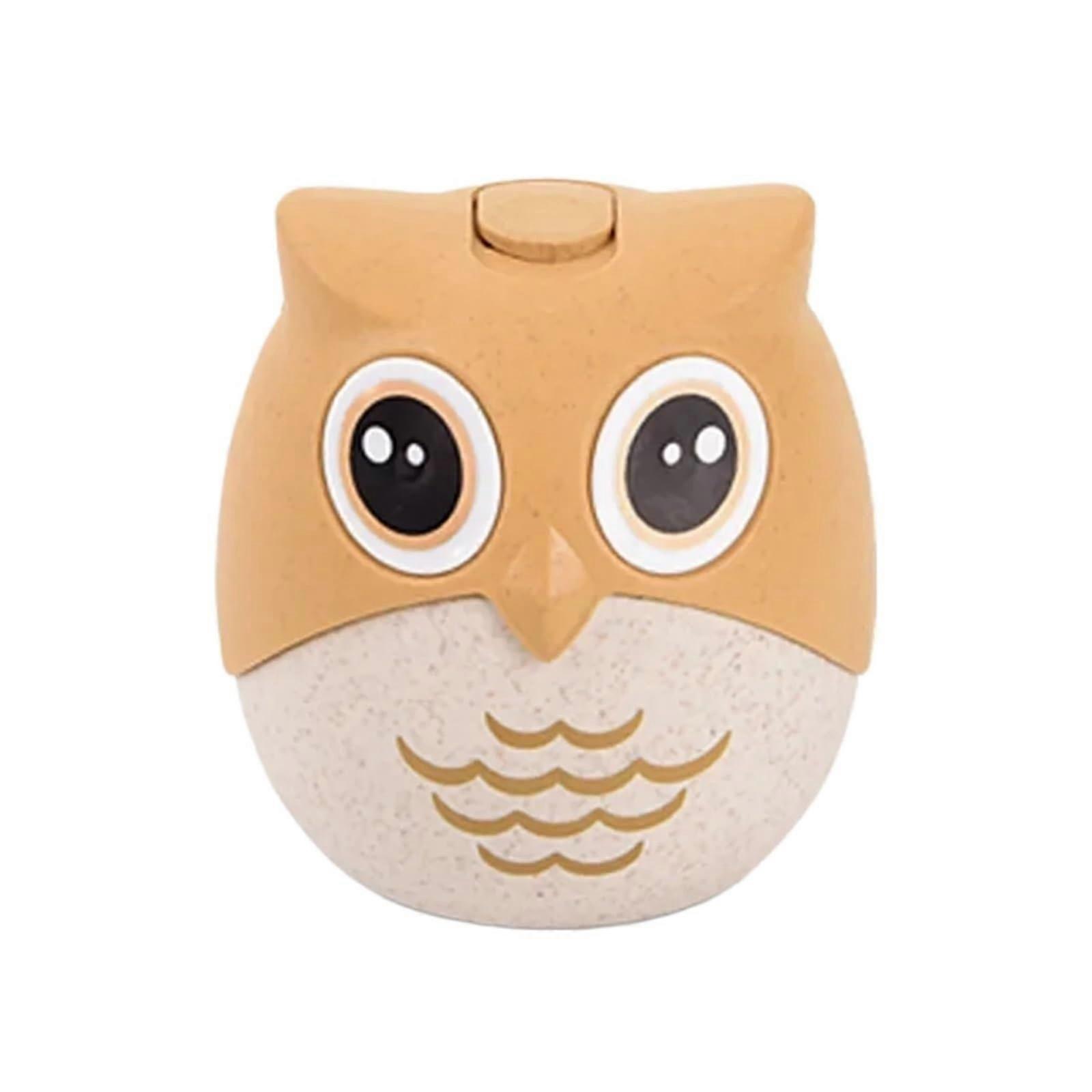 Owl Shaped Toothpick Holder Container in Ceramic for Home Decor, Table Storage Dispenser, 1 Piece