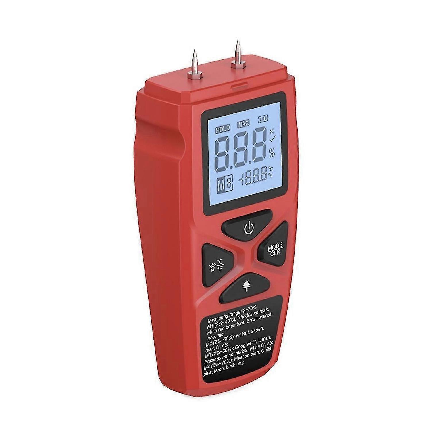 Digital Wood Moisture Meter LCD Display Wood Moisture Detector