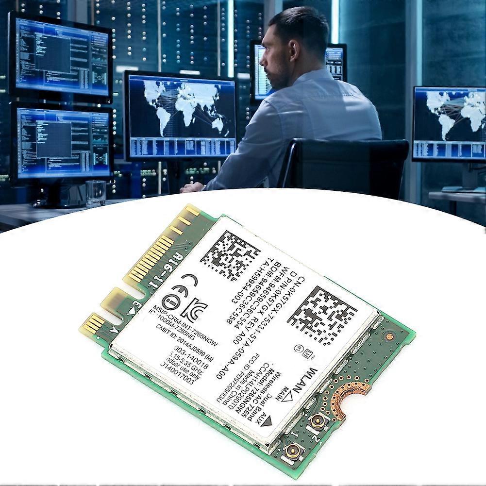 Wireless Network Card AC7265 Dual Band 867Mbps Bluetooth 4.0