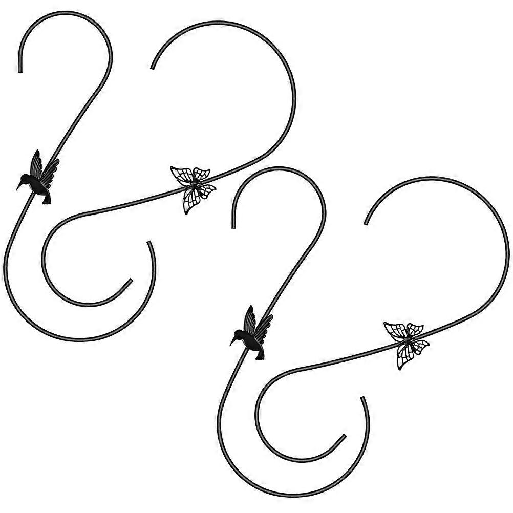 Black Outdoor Plant Hooks Hooks for Hanging 20Pcs