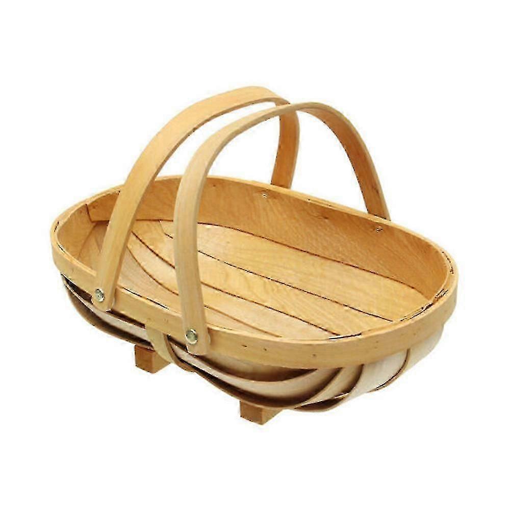 木製ガーデンフルーツ野菜バスケット:サセックストリュッグホームガーデンデコルム