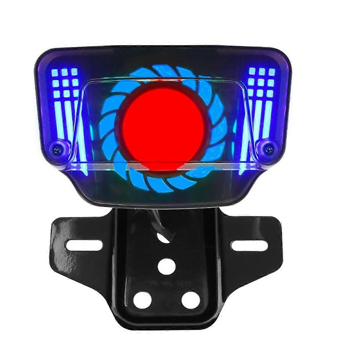 Universal 12V Motorcycle LED Brake Tail Light Signal Lights LED Integrated Tail Light with License Plate Bracket