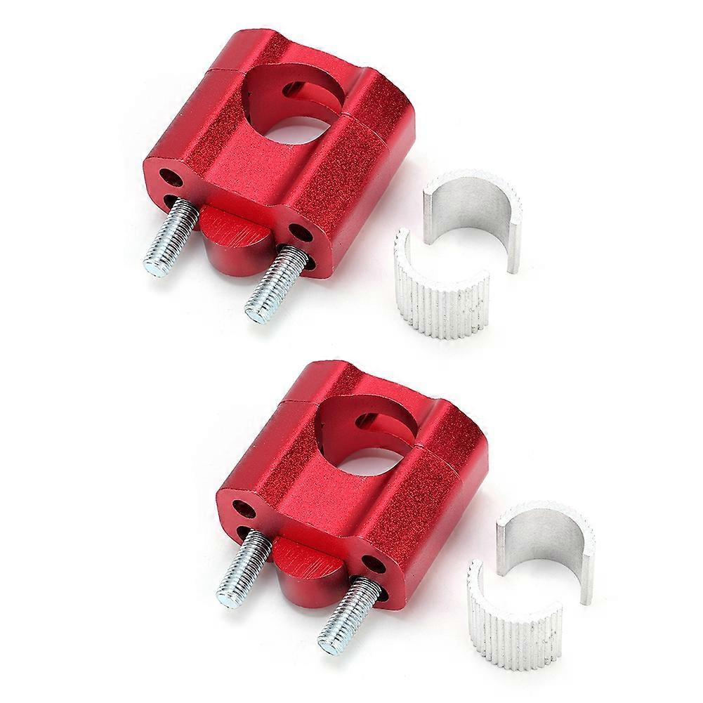 28mm handlebar risers for motorcycle refit 22mm pair red