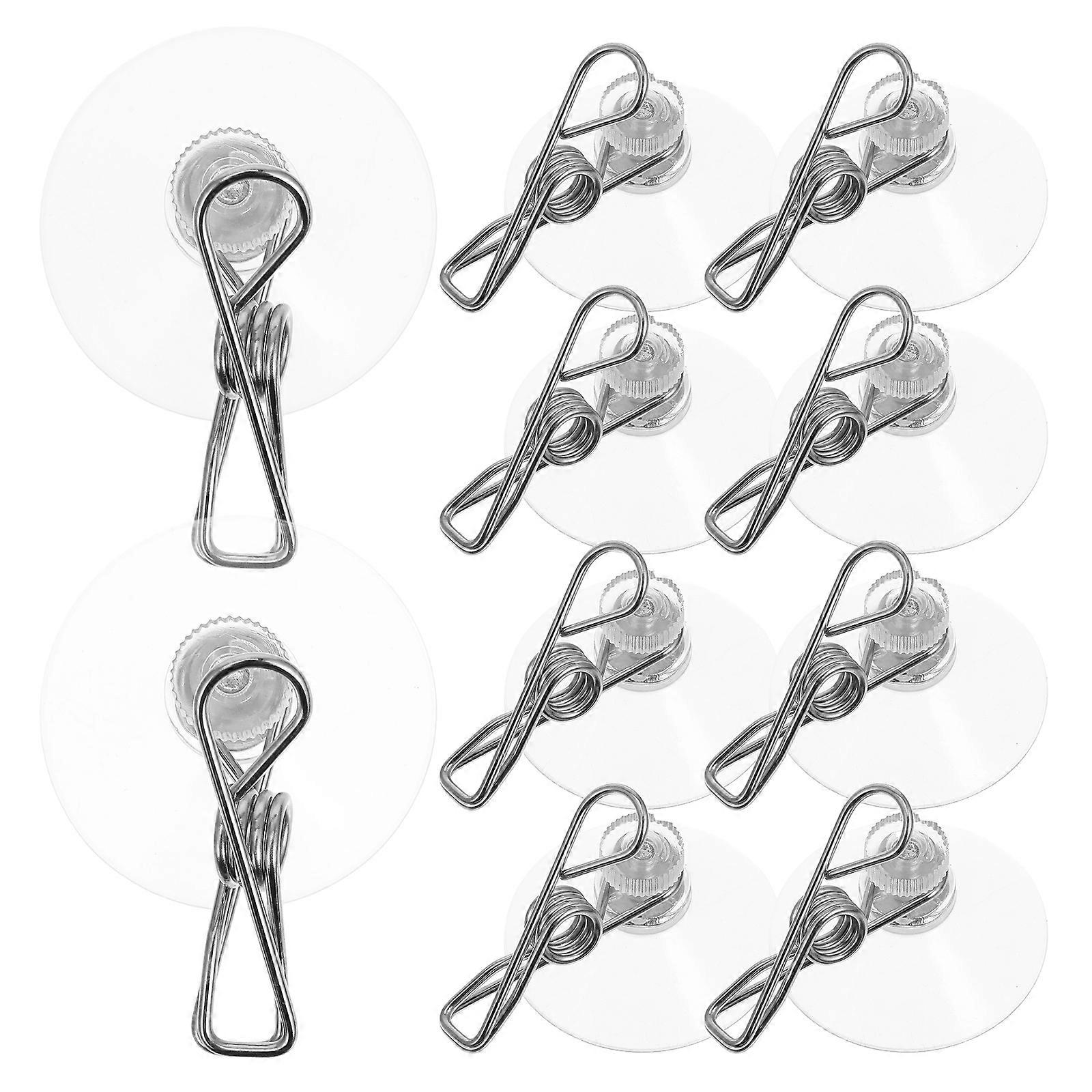 Multi Purpose Suction Cup Clips for Car Window Heavy Duty 10Pcs Set