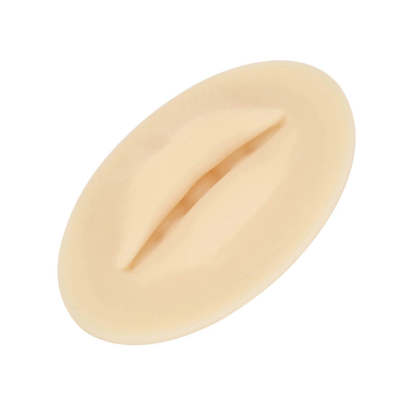 1Pc 3D Skin Color Simulation Thickened Double-sided Three-dimensional Silicone Lips Lip Tattoo Eyebrow Tattoo Practice