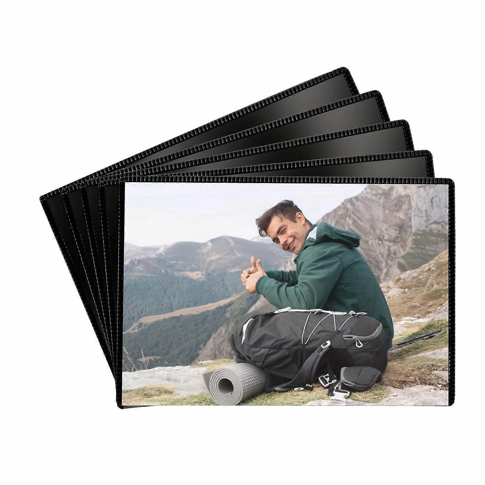 5 Pack 4R(4"x6" ) Magnetic Picture Frame, Magnetic Photo Frames for Refrigerator Magnetic Frame Reusable, Refrigerator Magnets Picture Frames