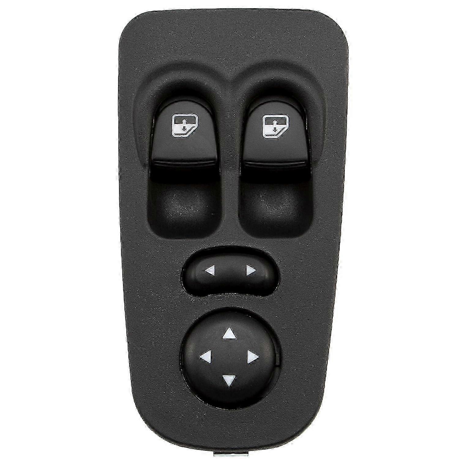 Window Regulator Switch Compatible with Lancia Y Ypsilon 2003-2011 Black