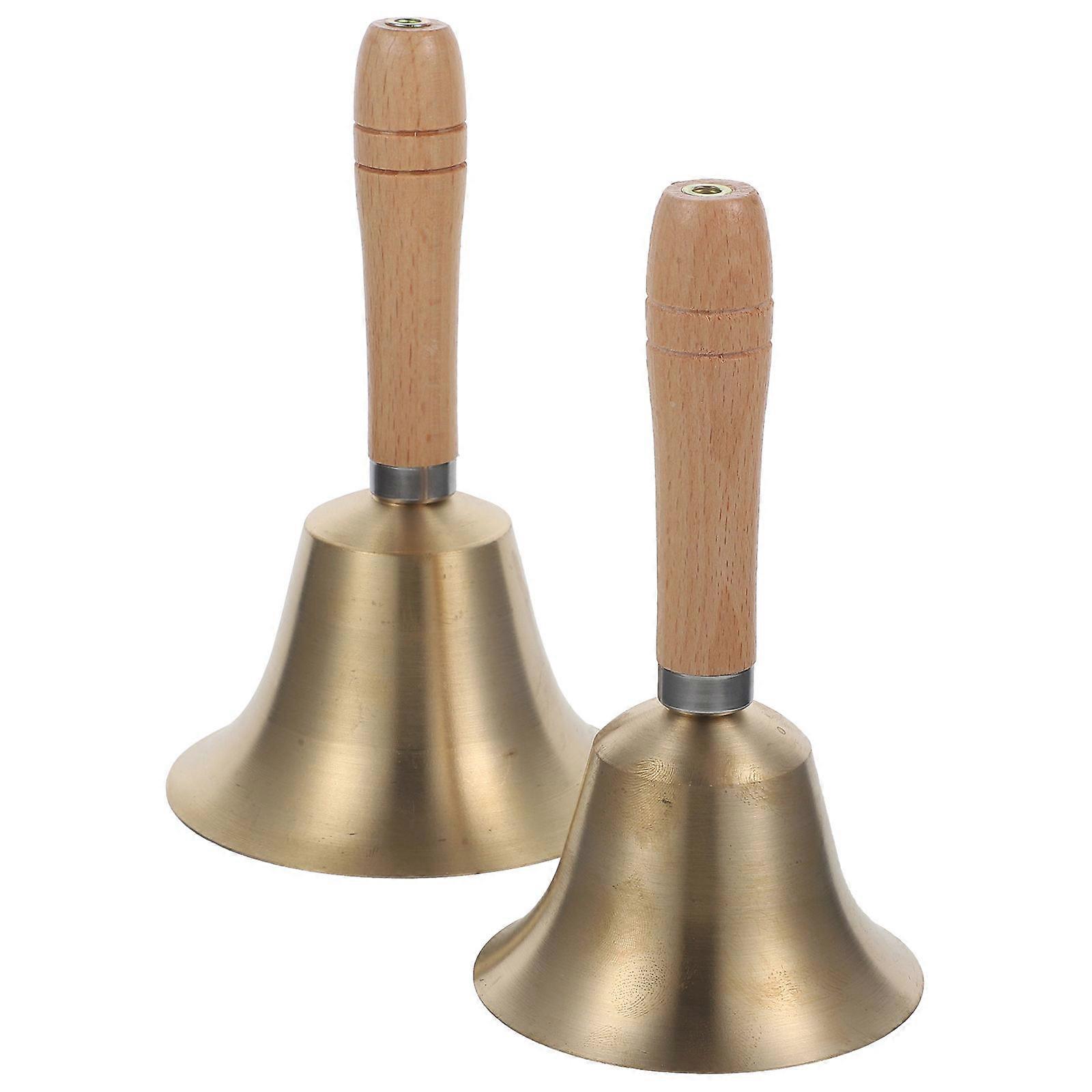 Wooden Metal Hand Bell for Bar Calling with 8Pcs Bells