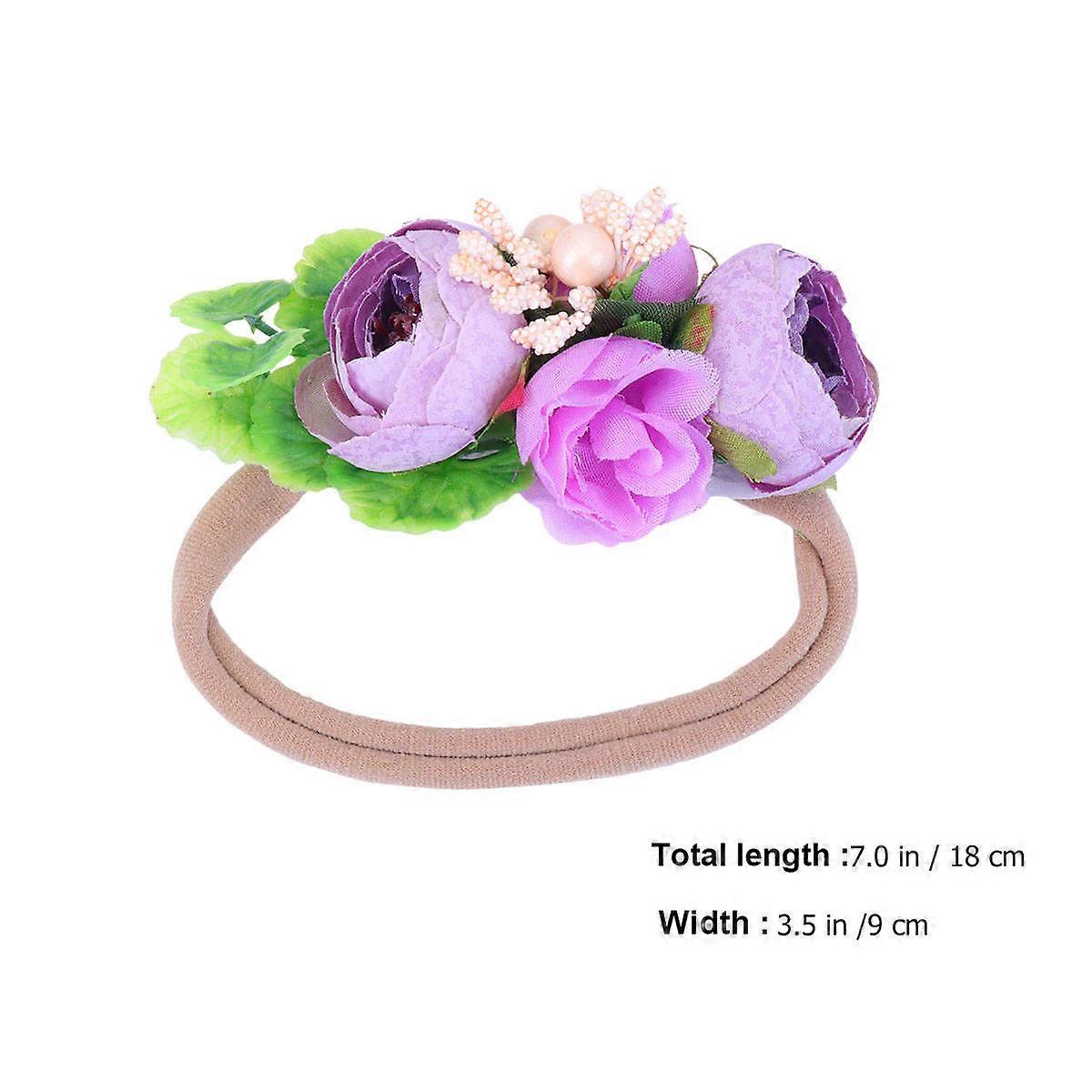 Accesorii pentru păr pentru sugari Căciulă în formă de floare pentru nuntă Asortat culoare Photo Prop 3 buc