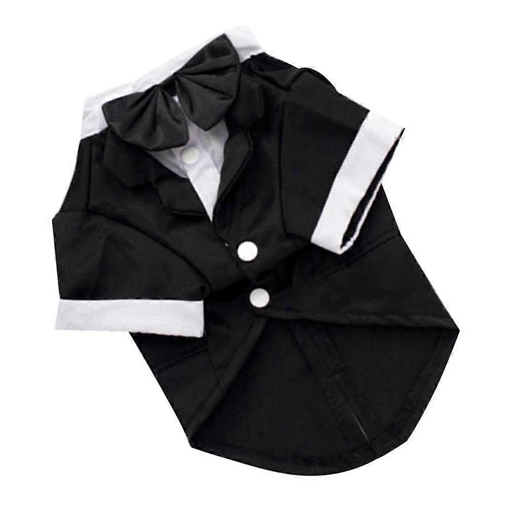 Dog Formal Suit for Pet Wearing with Bow Adorable Bow Tie