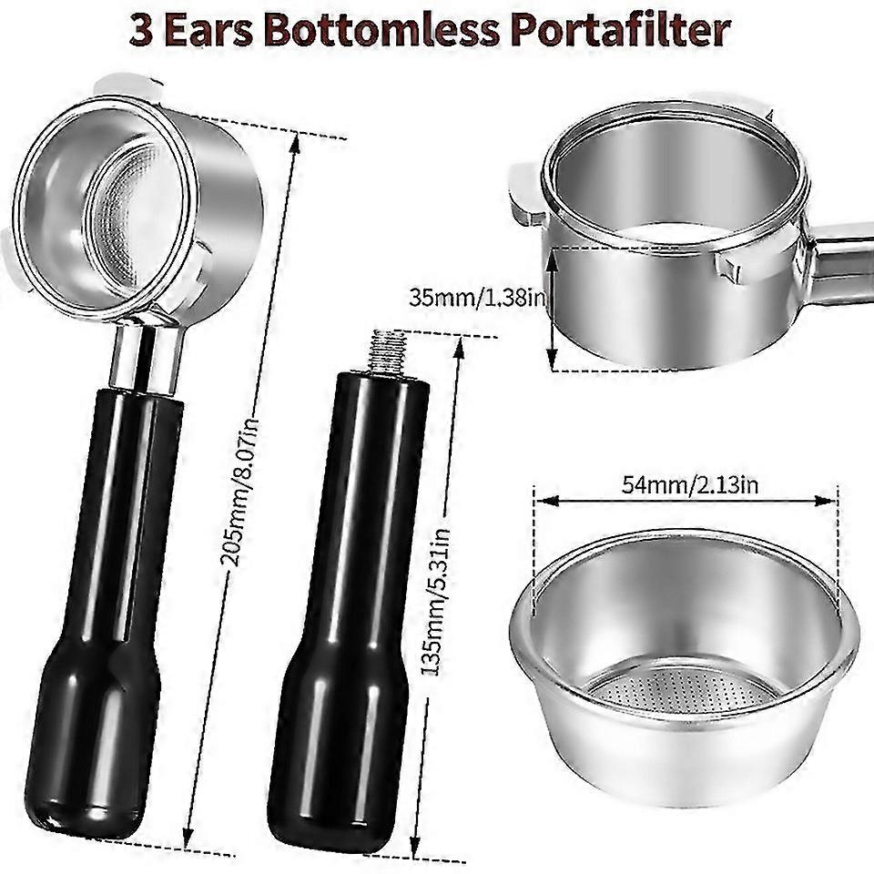 Für 54mm Bottomless Siebträger 3 Ohren Espresso Siebträger für