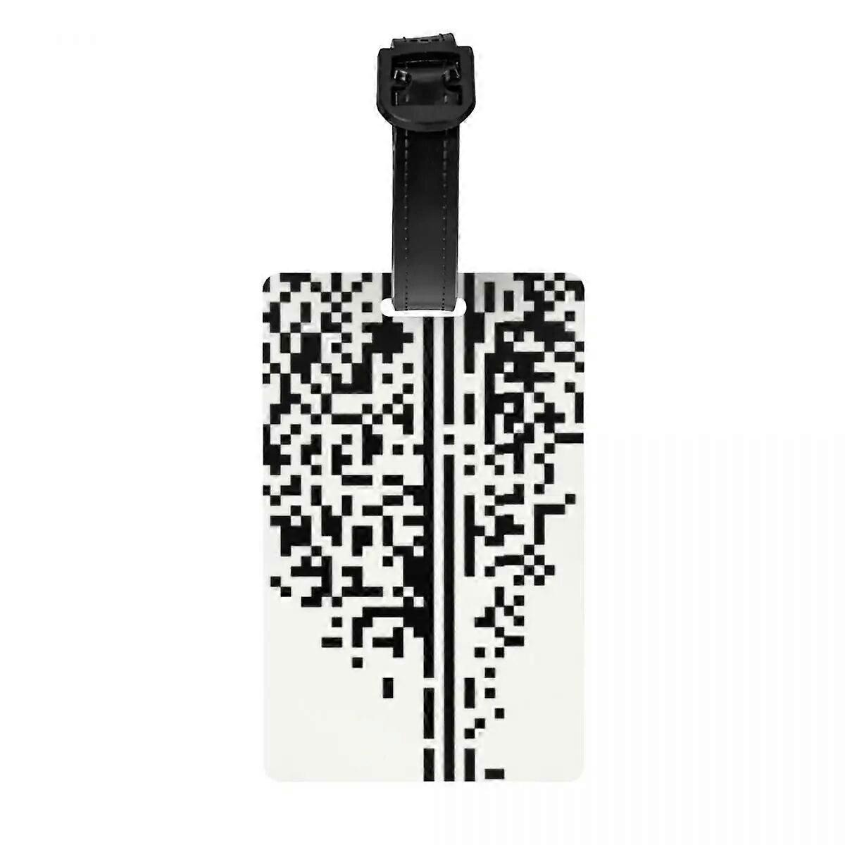 ng Programmer Nerd Geek Luggage Tags for Travel Suitcase Science Hacker Computer Code Privacy Cover ID Label
