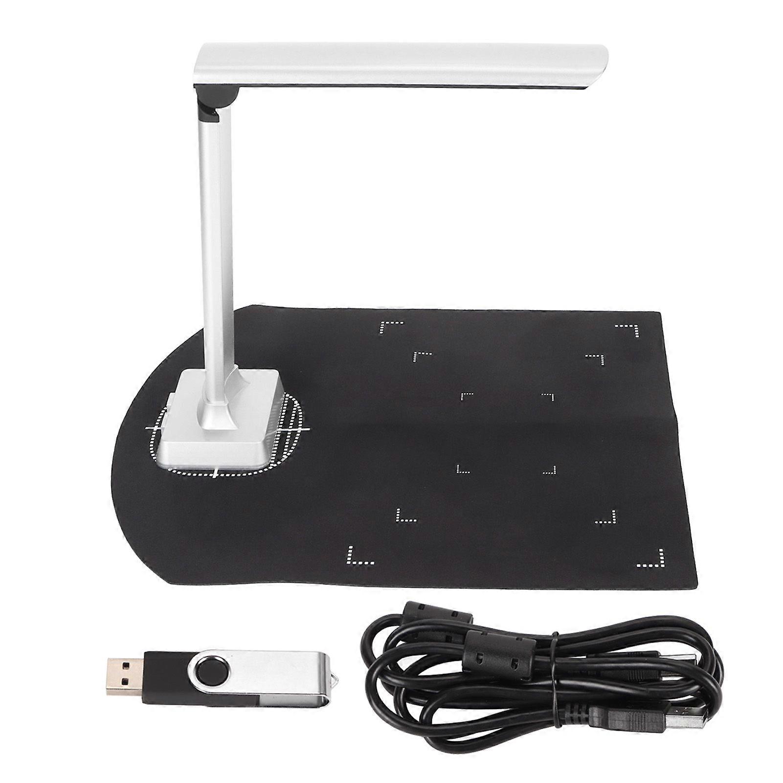 Document Scanner 12MP 3840 X 2880 Resolution A4 Catch Size Liftable Portable USB Book Doc Scanner with OCR Function