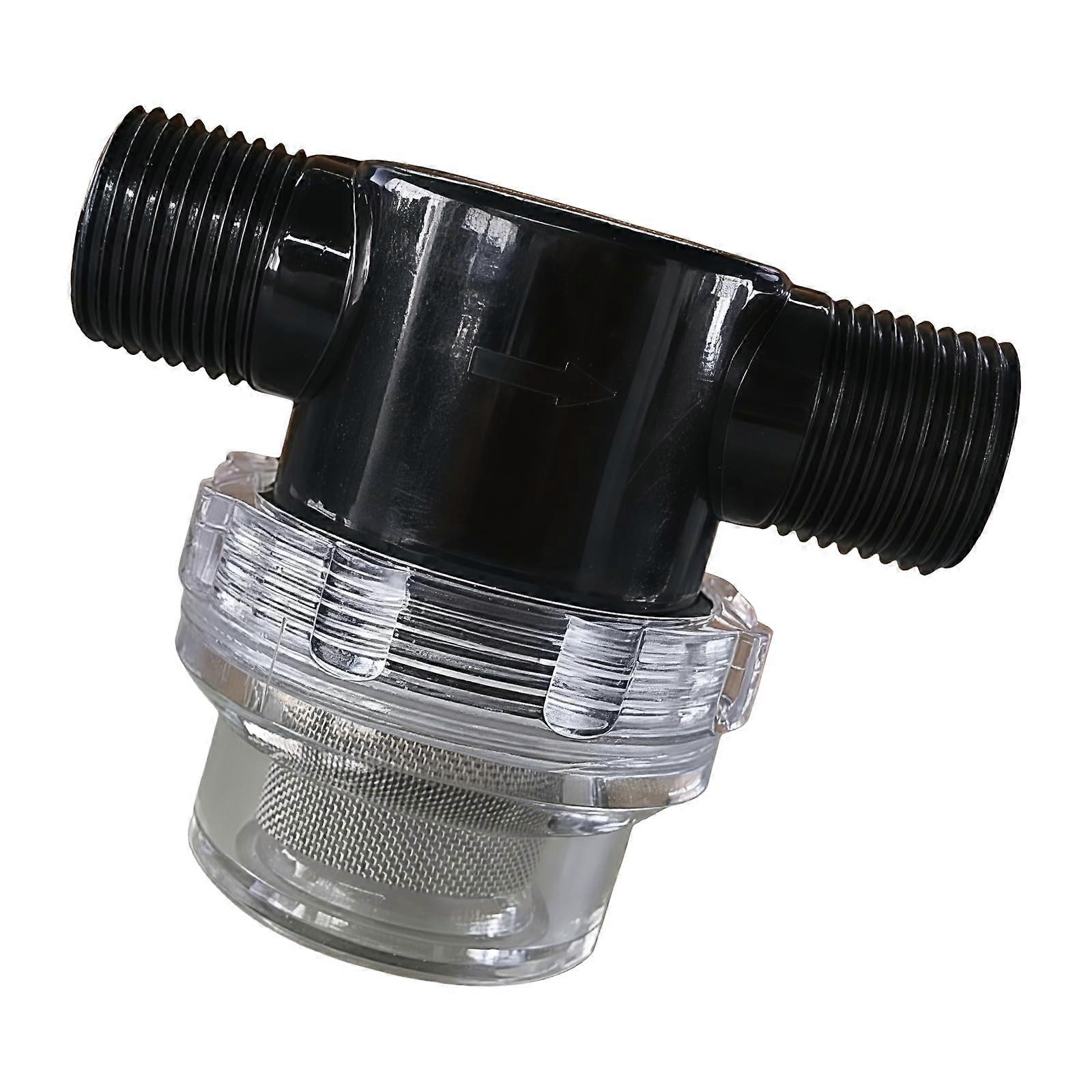 Water Filtrations Unit Stainless Steel Texture Inlet Filter System Easy Installation For Threaded Water Connectors