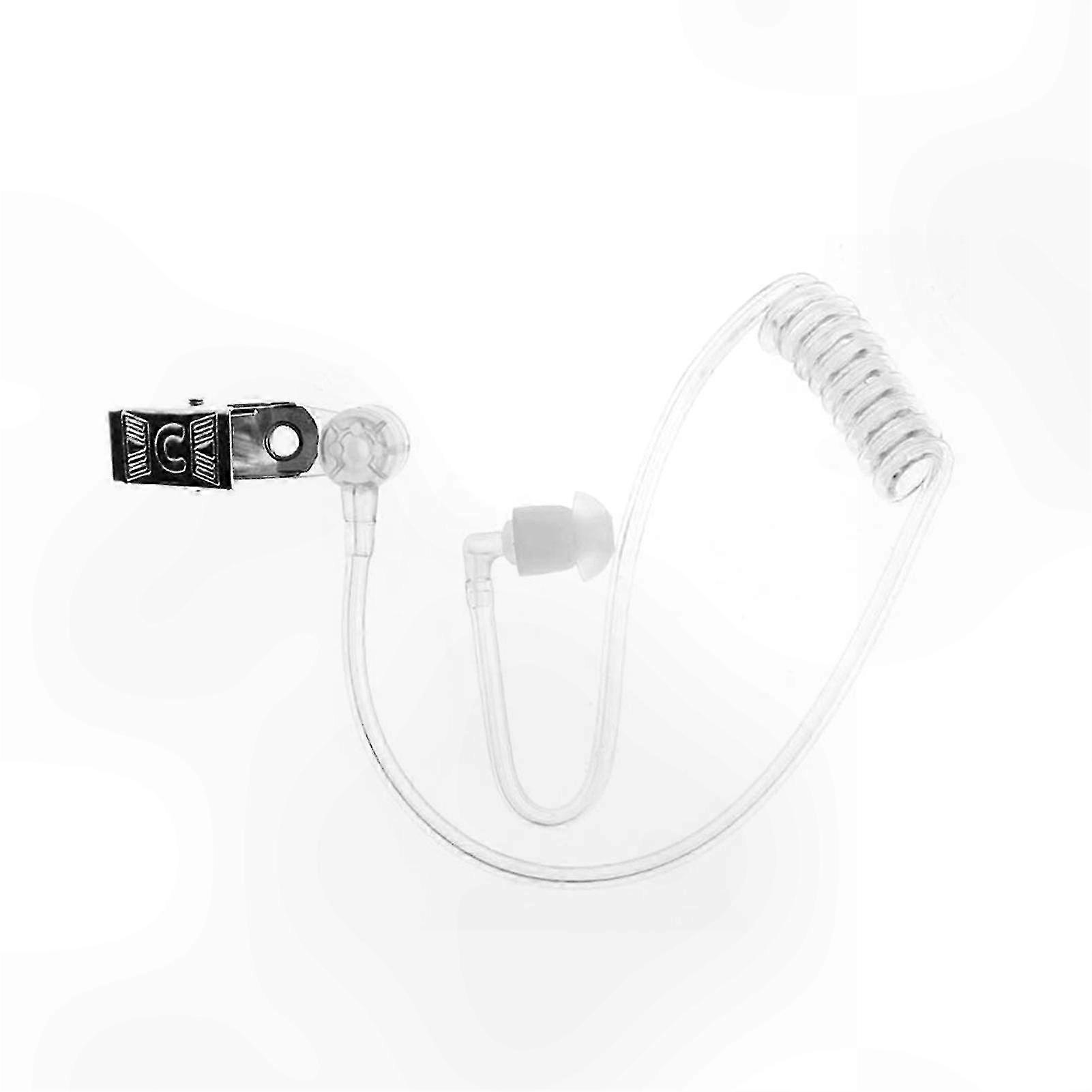 High-Quality Earpiece with Clear Coil and Metal Clip for Security, Cosplay, and Daily Use