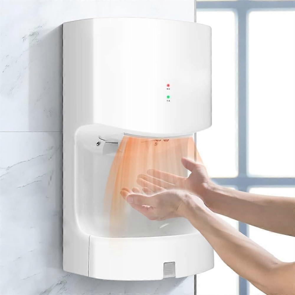 Intelligent Drier Machine Automatic Induction Hand Dryer Wall Mounted Speed 530 Seconds Dry Time White