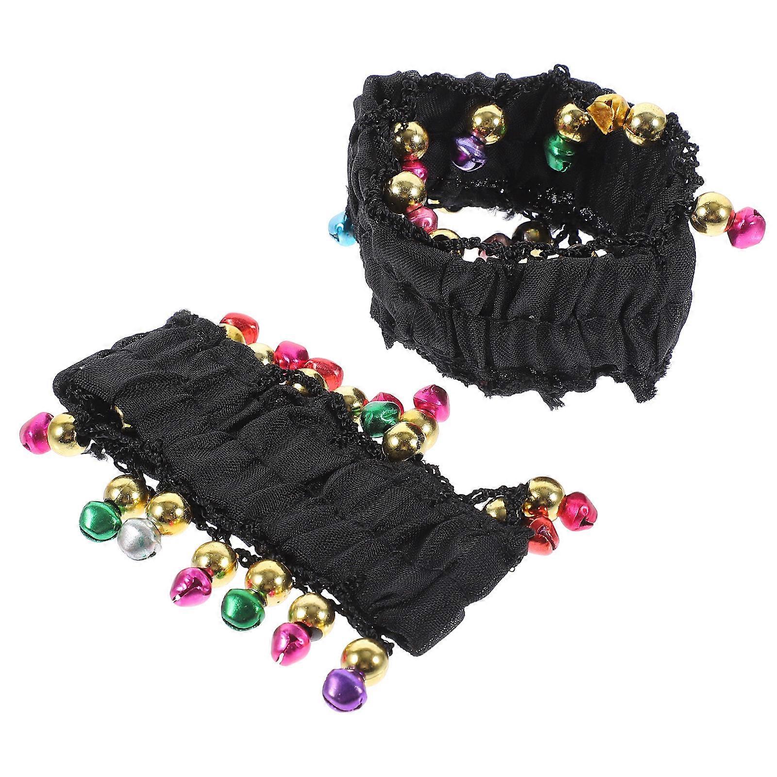 Dance Wrist Cuff with Bell 5 Pairs Perfect Costume Accessories for Theme Cuff Shape