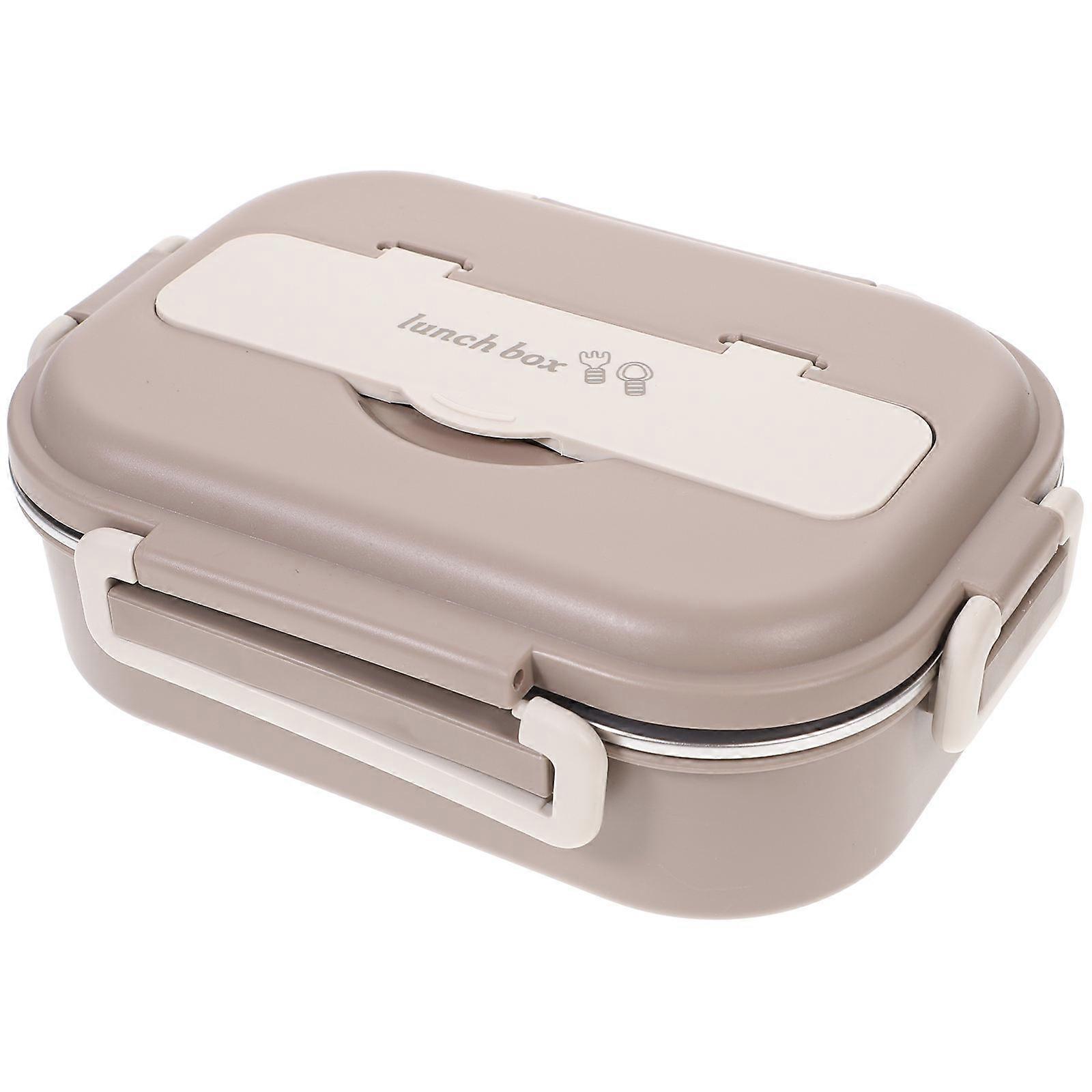 Household Food Storage Container 2Pcs Multi-Function Suitable For Office Outdoor Children 1000ML Japanese Style Buckle Design