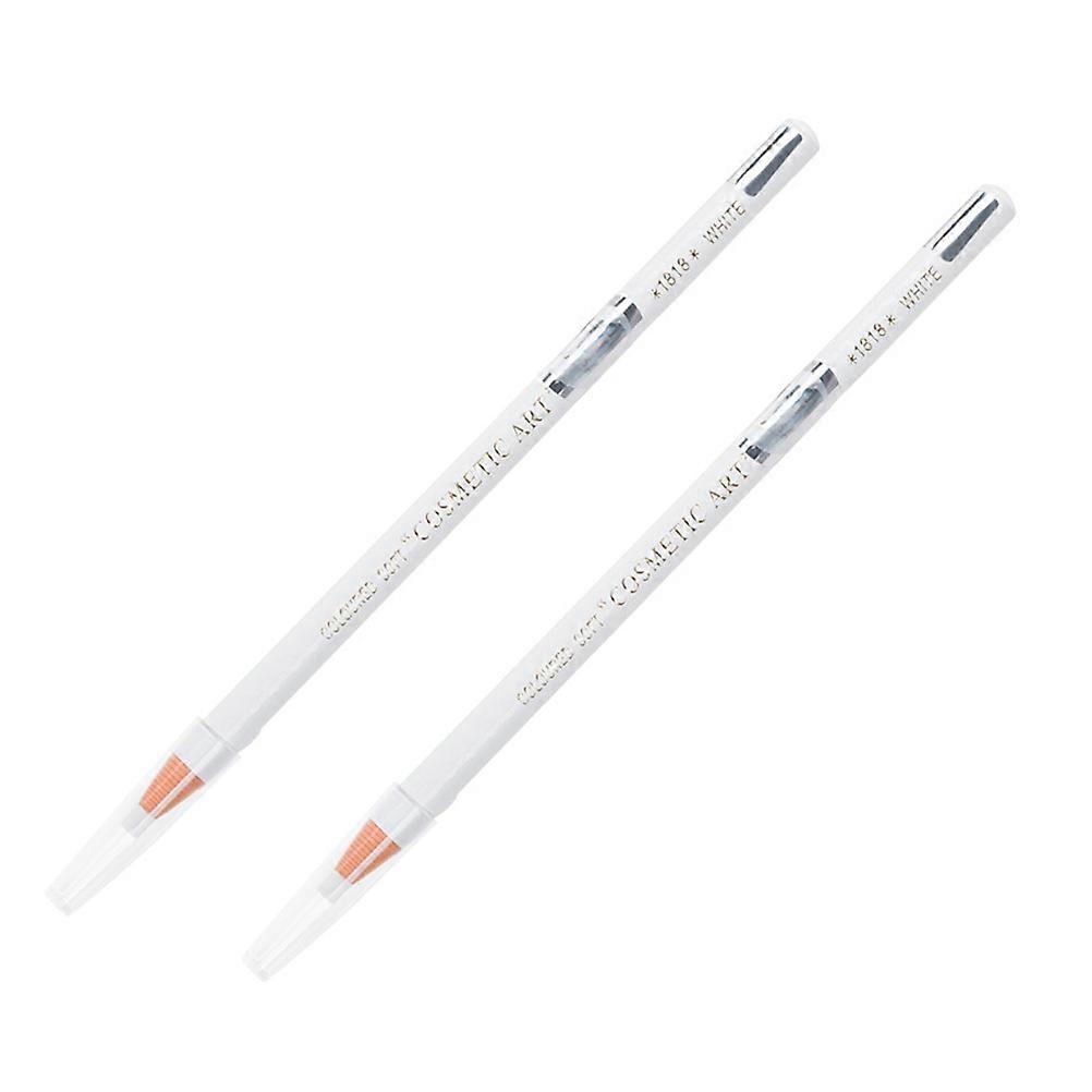 White Eyeliner Brush for Silkworm Eye Makeup with 14Pcs Set