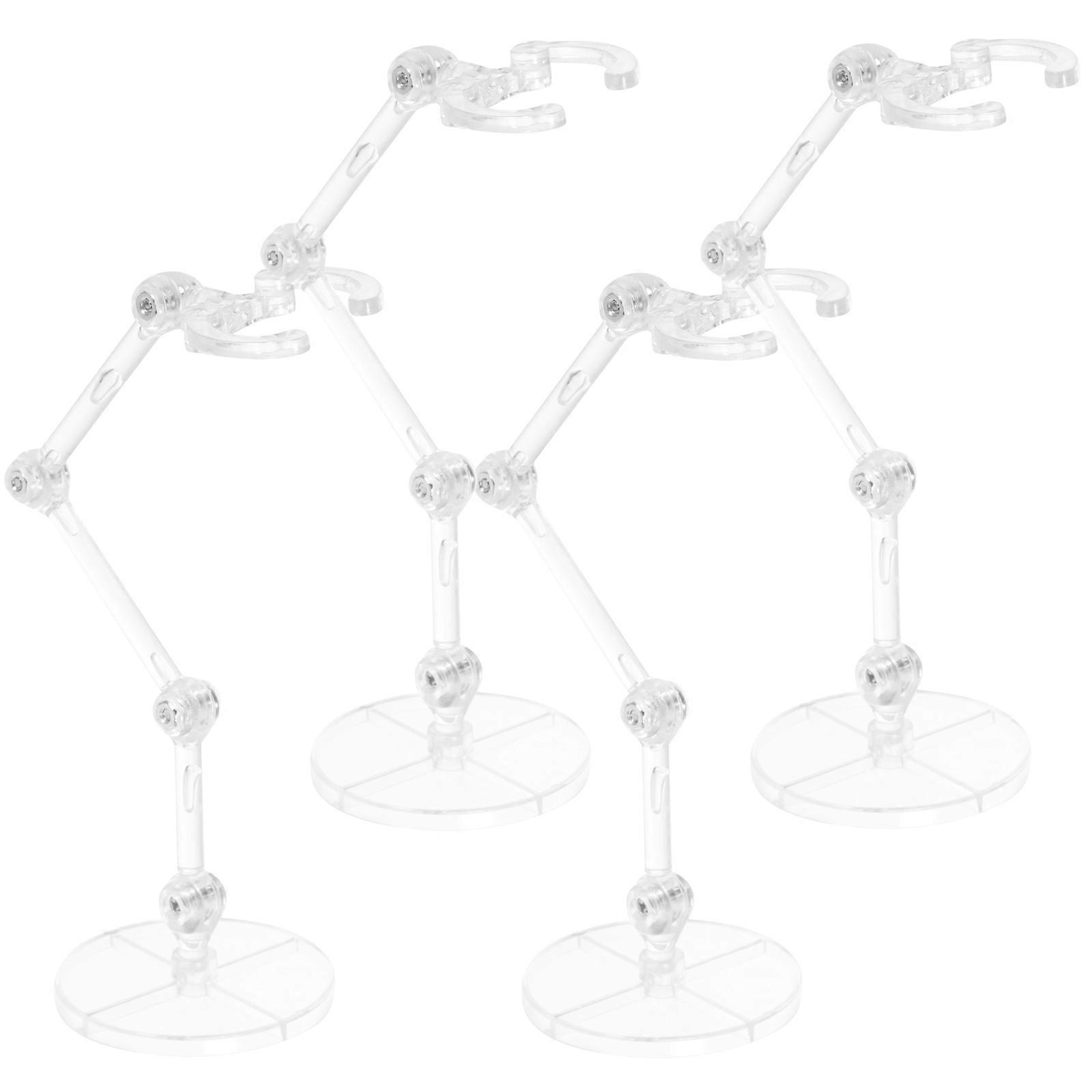 Transparent Action Figure Display Stand Plastic Holder for 16Pcs Models