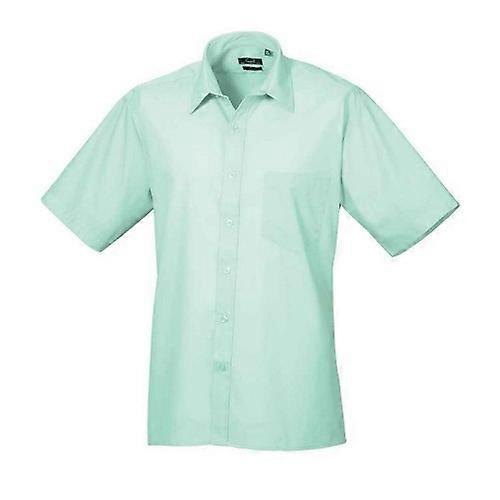 Premier Mens Poplin Short-Sleeved Shirt