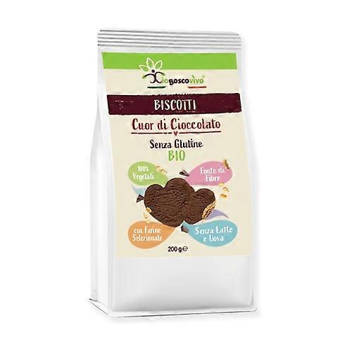 Gluten-free cookies with cocoa and organic vegetable chocolate chips 200 g (Chocolate)