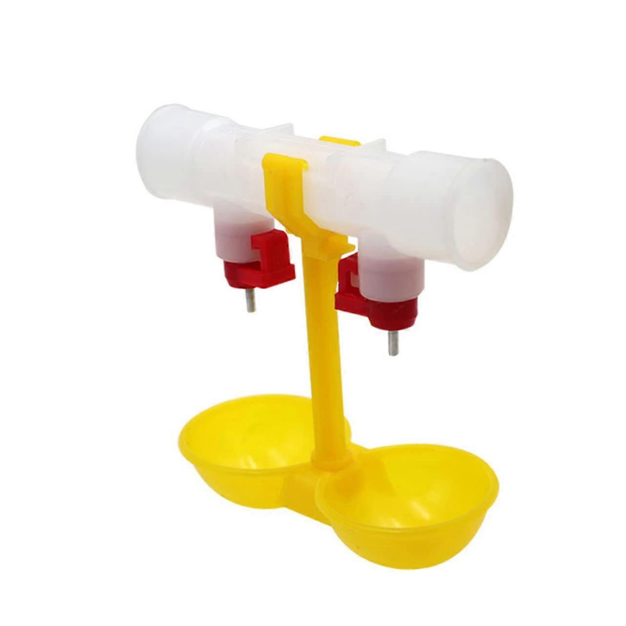 Automatic Chicken Water Feeder 10Piece Safe Chicken Drinking Bowl Set With Double Hanging Cups For Home Farm