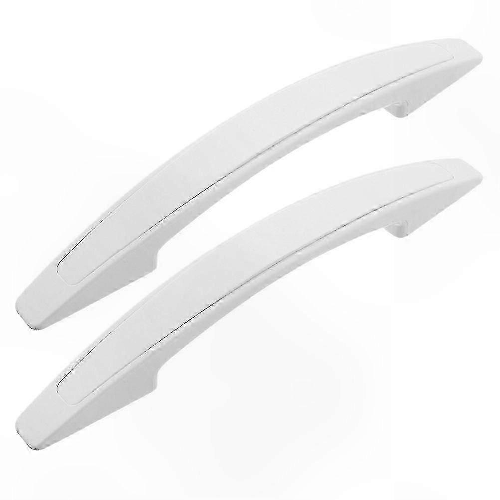2pcs Commercial Refrigerator Freezer Door Handle Replacement, Solid Plastic Long Pull, Easy Install Anti-Slip