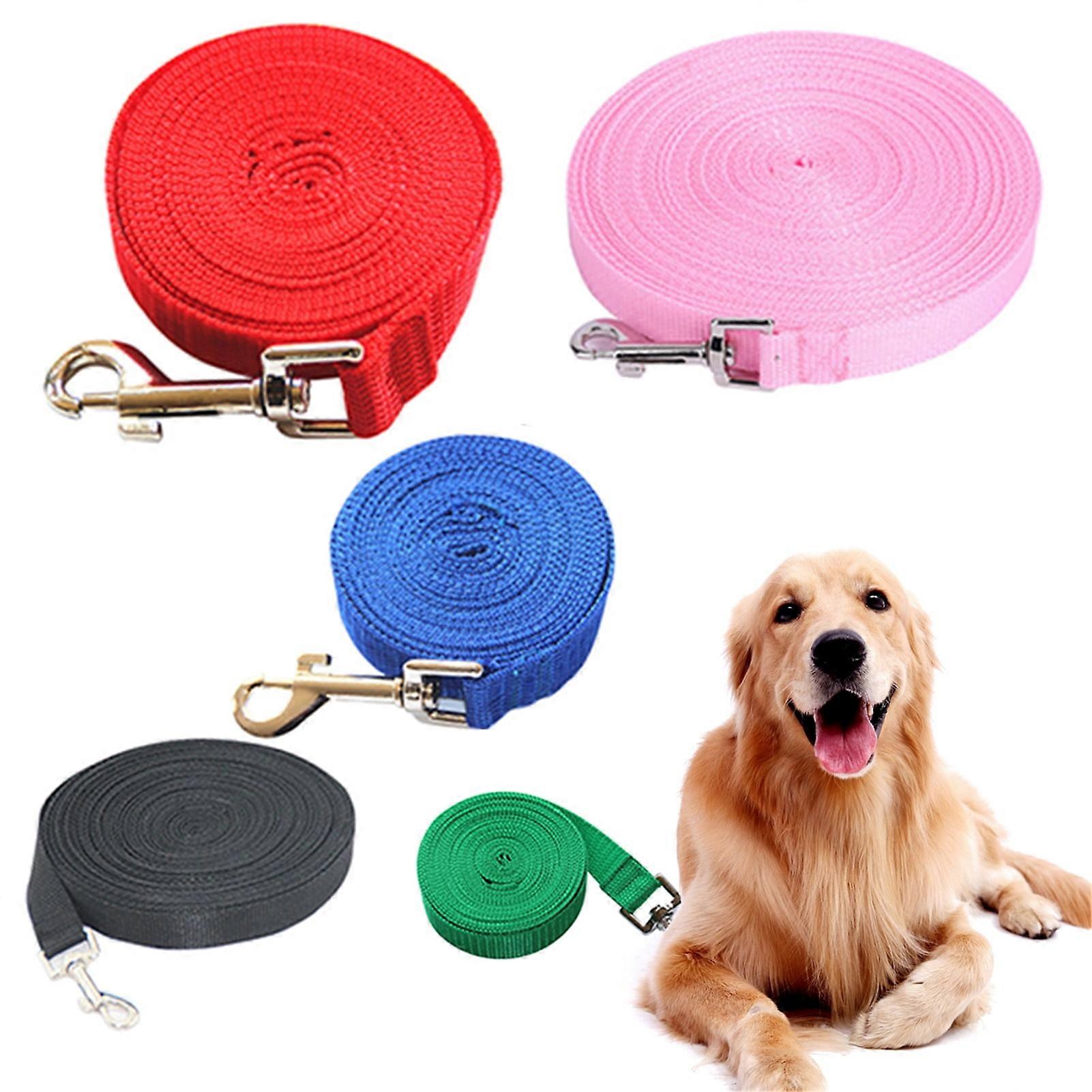 Dengjunhu Training Dog Leash, Obedience & Recall Practice, Padded Lead, Extra Long Line, Compatible with All Sizes, Ideal for Puppy, Camping, Beach