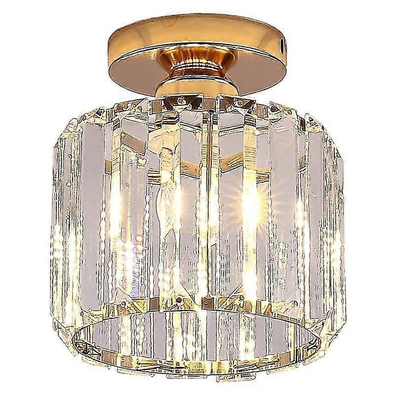 Simple Round Crystal Ceiling Light Balcony Ceiling Light