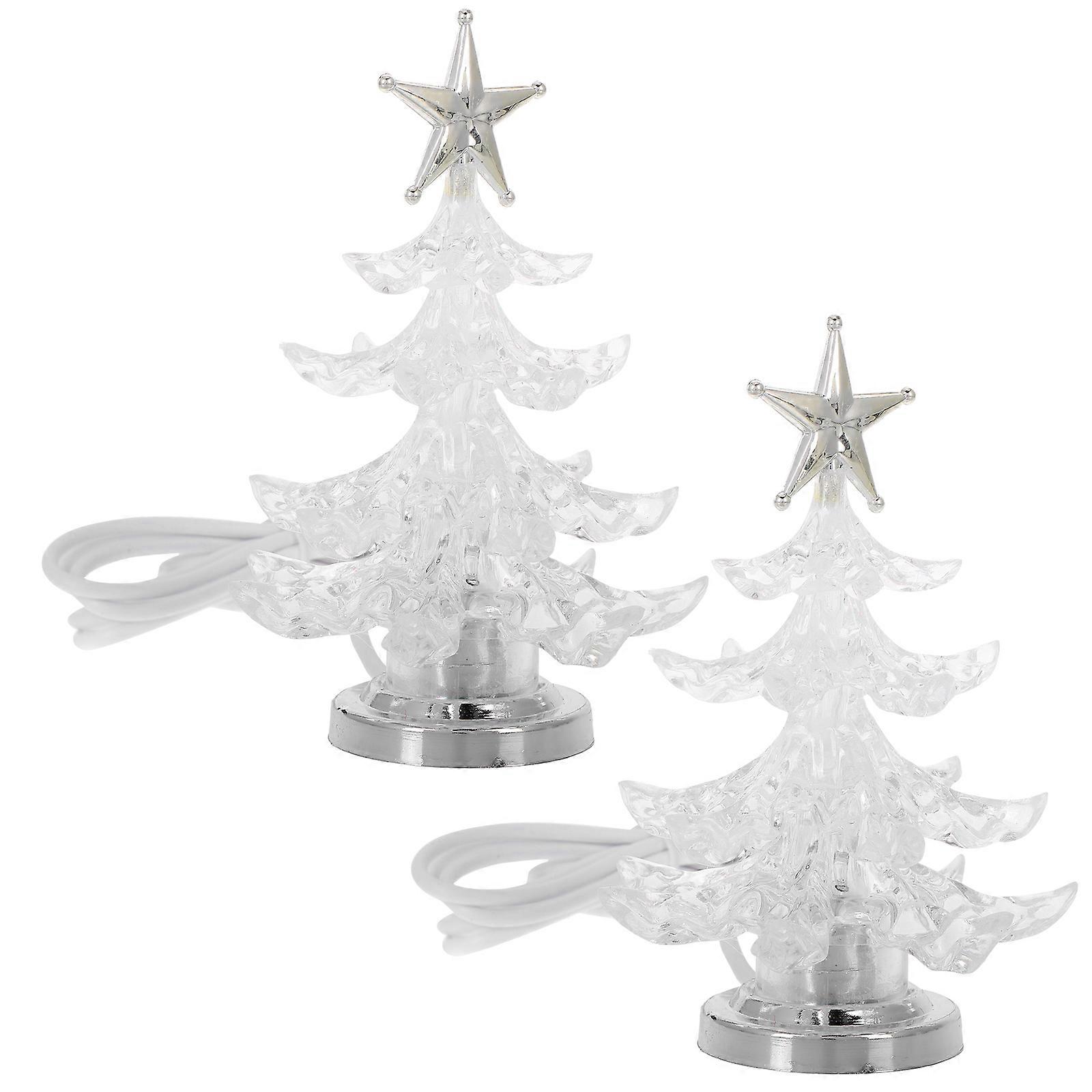 Christmas Tree Table Lamp for Lighting 8Pcs Creative Light