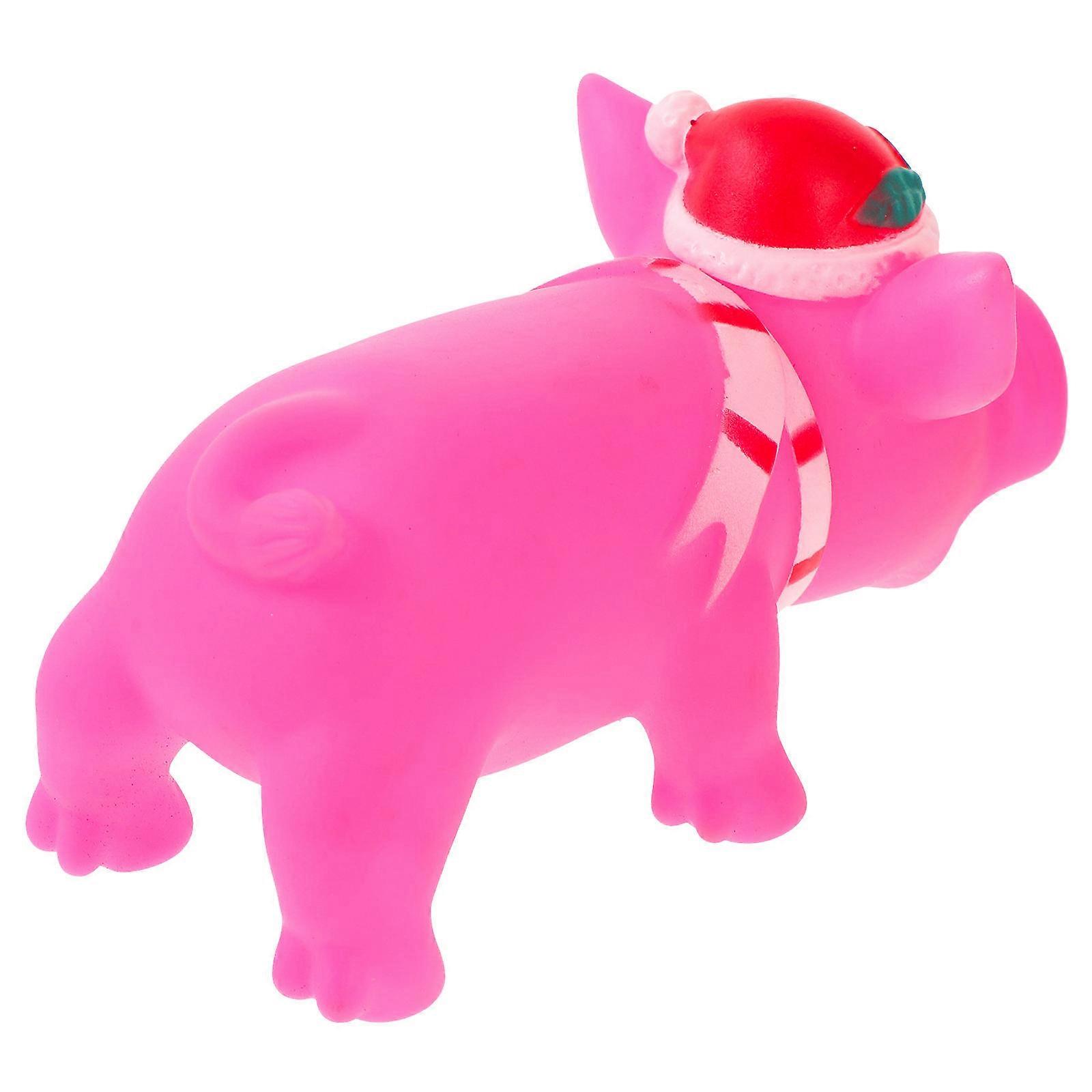 Pig Shape Dog Toy for Teeth Cleaning 5Pcs Squeaky Puppy Chew Toys