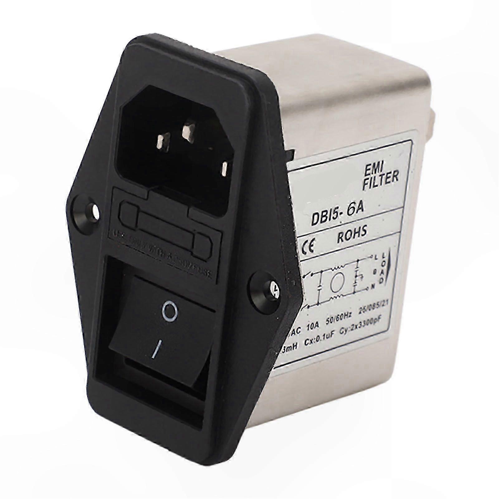 IEC Power Filter with Fuse and Rocker Switch for AC Equipment, High-Quality Power Conditioning Solution