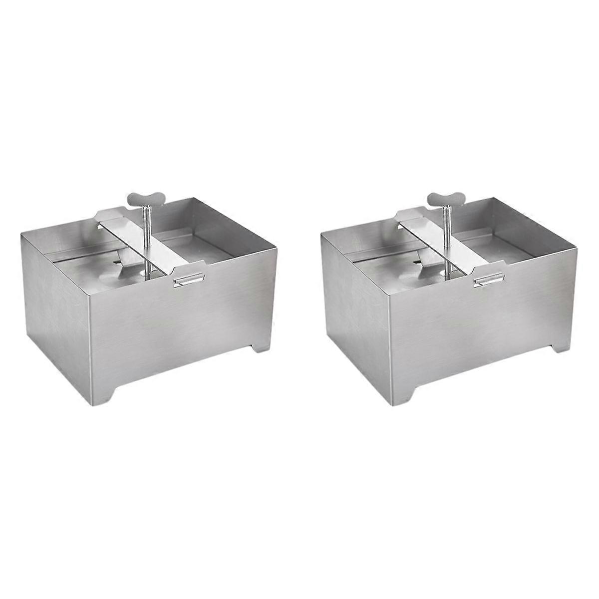 2X Tofu Presses Tofu , Stainless Steel Tofu Presses, Adjustable Paneer Maker with Drain Hole and Dri
