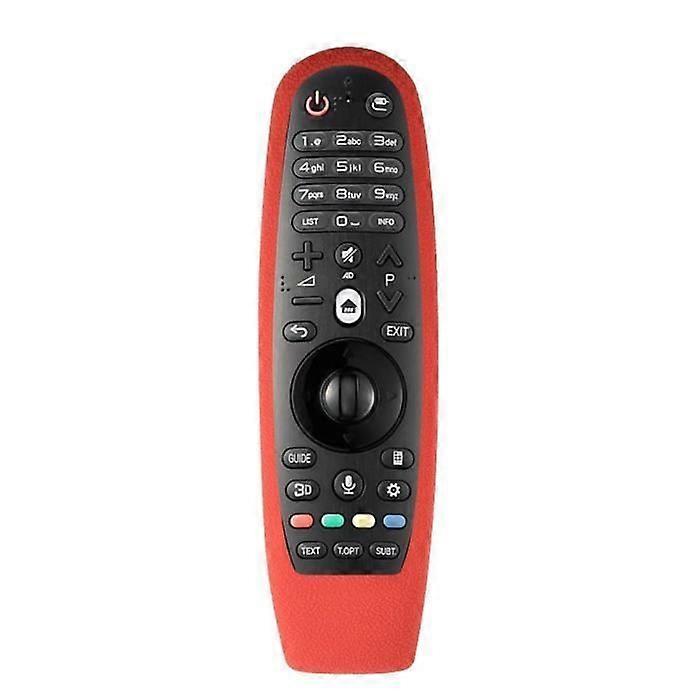 BELLE TECH Soft Silicone Rubber Dustproof Protective Case for LG An-Mr600 Remote Control - Red