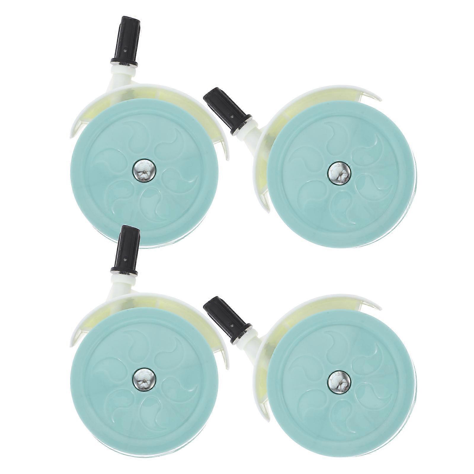Baby Stroller Wheels Replacement for Silent Operation 4Pcs Sky-Blue PP Material