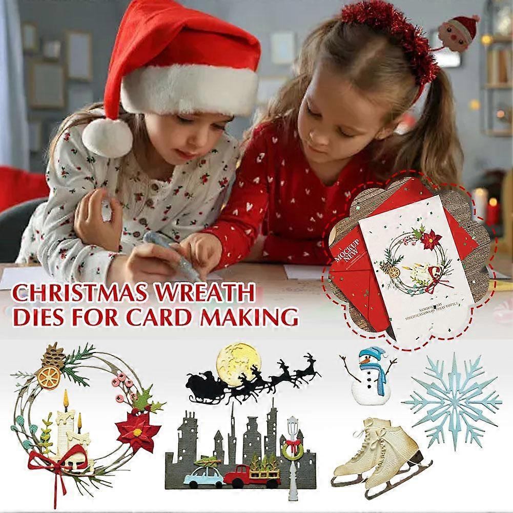 Stanzformen für Festkranzmotive zum Kartenbasteln und Scrapbooking