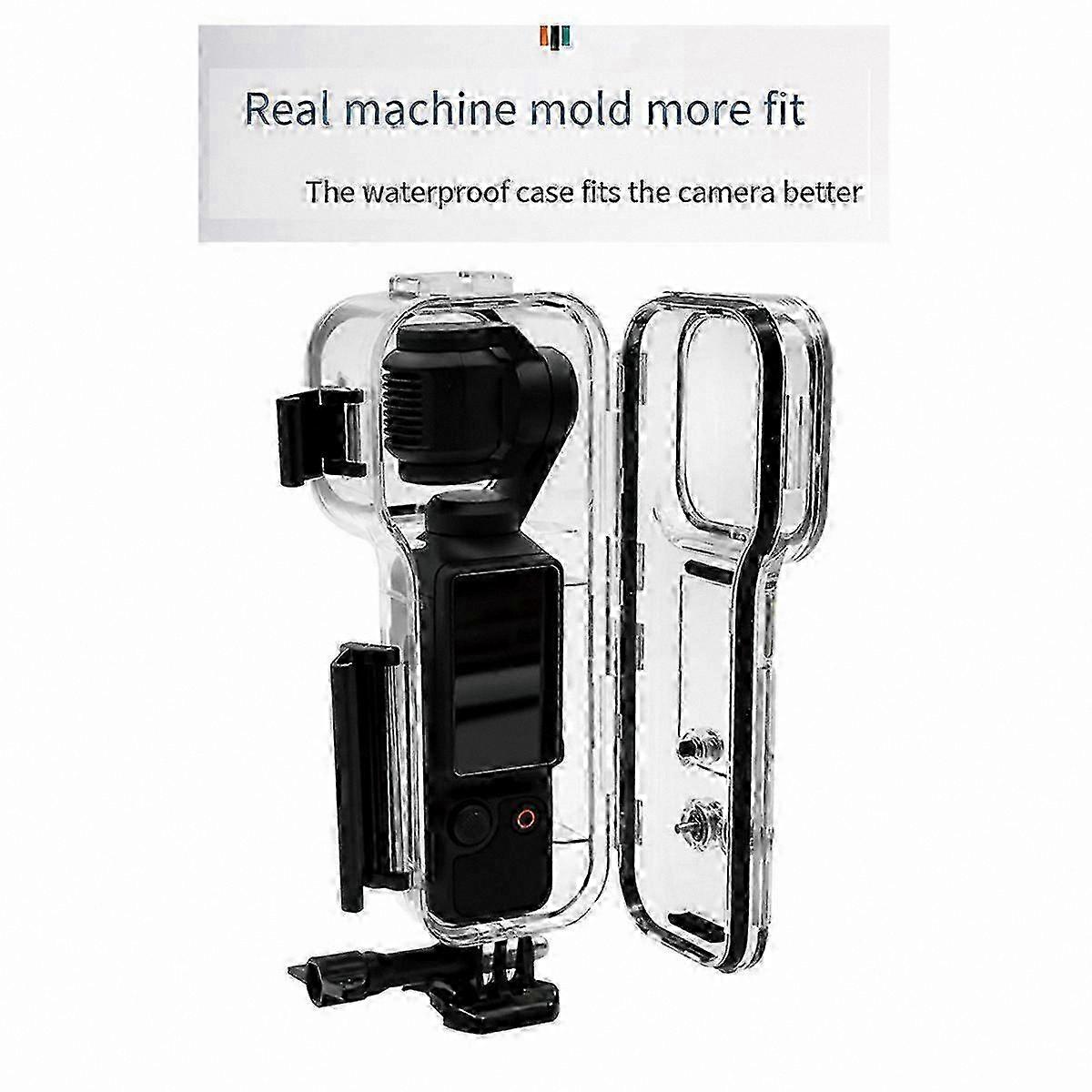 Waterproof Dive Case for 45M Underwater Photography with Compact Camera Support