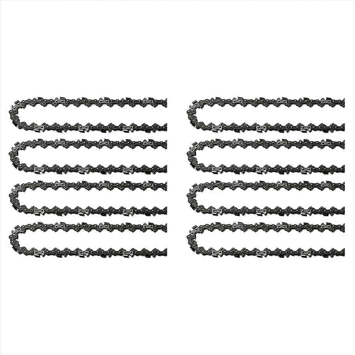 8Pcs 18Inch Chainsaw Chain 62 Drive Links 0.05In Gauge, 3/8In Pitch, 18In Replacement Chain Low- Cha